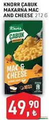 KNORR ÇABUK MAKARNA MAC AND CHEESE 212 G fiyat ve kampanya bilgisi